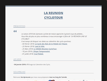 Tablet Screenshot of lareunioncyclotour.com